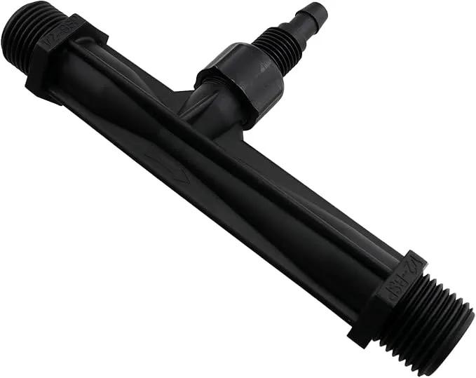 1/2-inch Plastic Irrigation Pipe Injector for Irrigation Venturi Fertilizer Mixer Injector Tube Suitable for Agricultural System Fertilizer and Chemical Injection Black by GreenHaven Gardens
