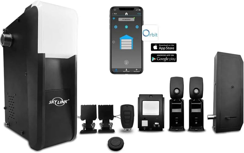 Skylink Wall Side Mount - Quiet Garage Door Opener with WiFi & LED Light, Model G2, for Residential Sectional Garage Doors, e.g. 7’, 8’ & 10’ by GreenHaven Gardens