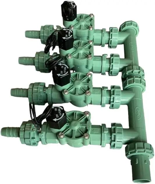 Orbit 4-Valve Preassembled Manifold, Poly Pipe (4-Valve Preassembled Manifold) by GreenHaven Gardens