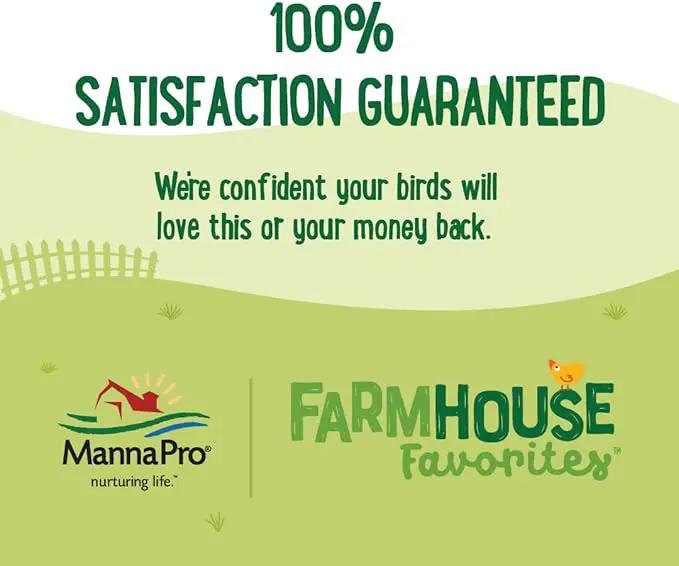 Manna Pro Farmhouse Favorites Beetle Bliss Poultry Treat – Blend of Mealworms and Beetles – All Natural Treat for Chickens, Ducks, Geese, Turkeys, & Guinea Fowl – 45% Protein – 2lb Bag by GreenHaven Gardens