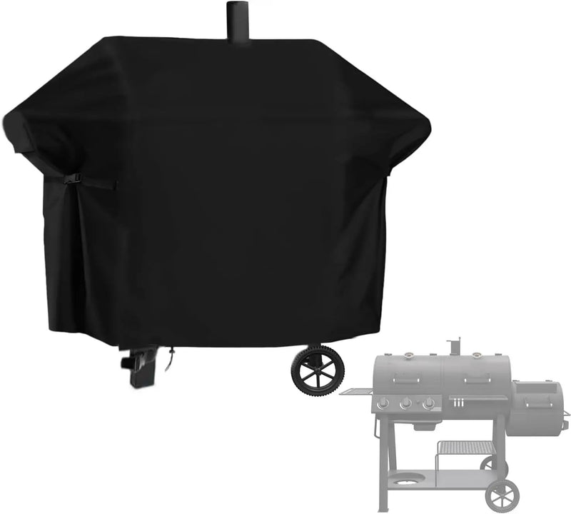 Grill Cover for Oklahoma Joe's Longhorn Combo Charcoal Gas Smokers & Grills - 24203004, Waterproof Outdoor Barbeque Smoker Covers - 36" D x 69" W x 50" H by GreenHaven Gardens