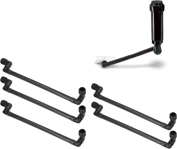 5PCS Swing Joint Pipe G3/4 External Thread 360 Degrees Rotatable Swing Joint Assembly 13.4 Inch Pipe Swing Assembly for Home Lawns Gardening Sprinkler by GreenHaven Gardens