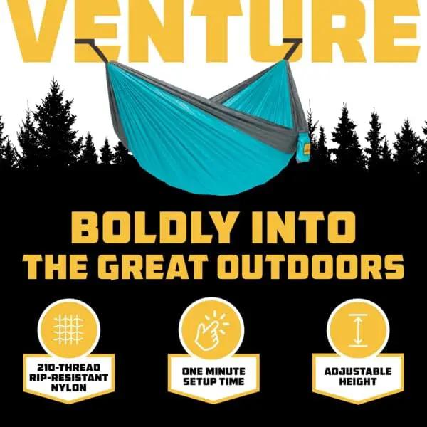 Wise Owl Outfitters Camping Hammock – 500lbs Portable Hammock with Tree Straps - Travel, Backpacking, Hiking, Outdoors Camping Gear - Single or Double by GreenHaven Gardens