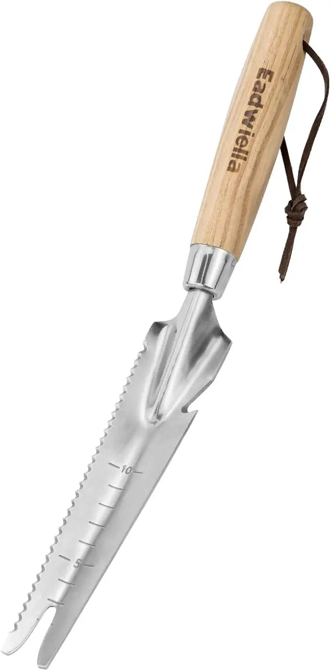 Hand Weeder Trowel Garden Weed Puller Weed Pulling Tool Hand Weeder Cutter Tool for Gardening Weeding Digging Cutting Transplanting Measuring Planting Removing Multi Use Garden Weed Picker Hand Tool by GreenHaven Gardens