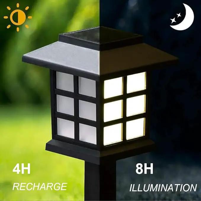 Solar Garden Outdoor Lights 12 Pack,Outdoor Landscape Lights Solar Waterproof Garden LED Lights for Pathway Patio Driveway Walkway Porch, Auto On/Off (Warm Light) by GreenHaven Gardens