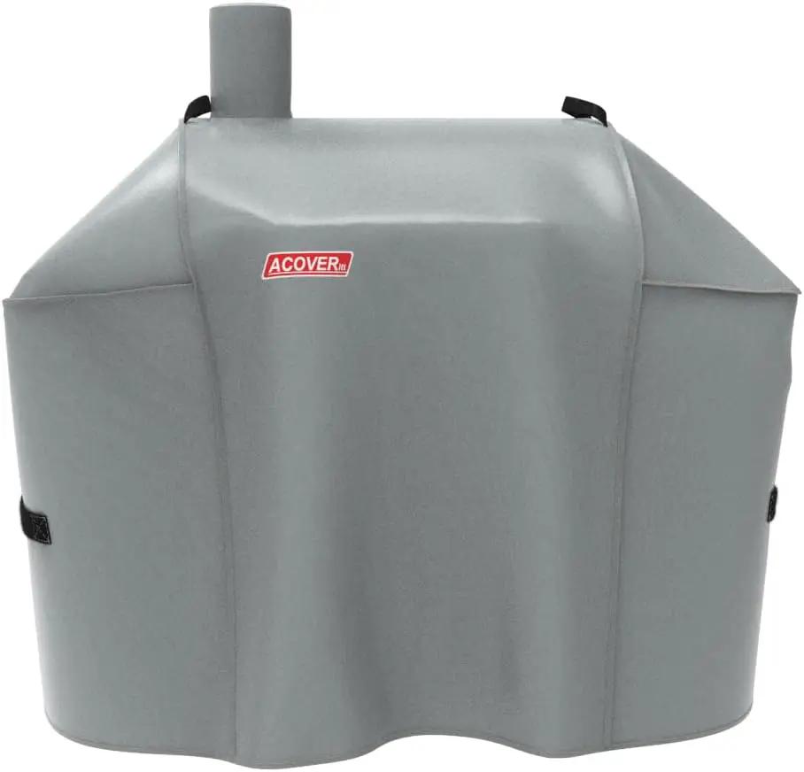 Expert Grill Offset Smoker Cover, Waterproof Grill Cover, 56.5 inch Light Gray by GreenHaven Gardens