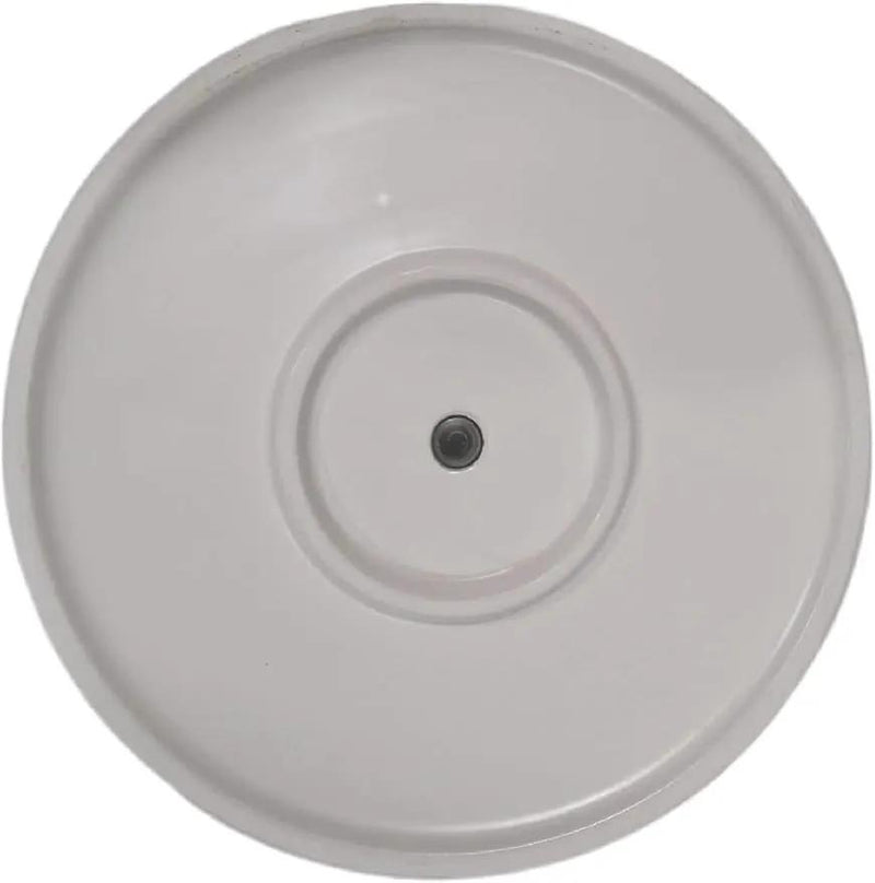 Amazon Basics Fluted Ceramic Round Planter, 10 in, White by GreenHaven Gardens