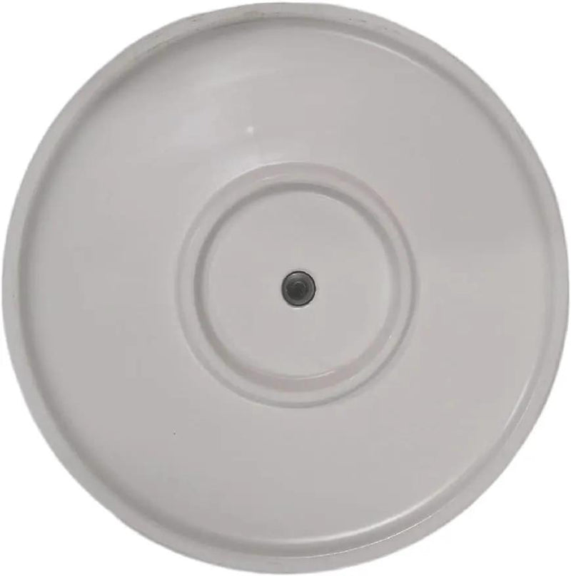 Amazon Basics Fluted Ceramic Round Planter, 10-Inch, White by GreenHaven Gardens