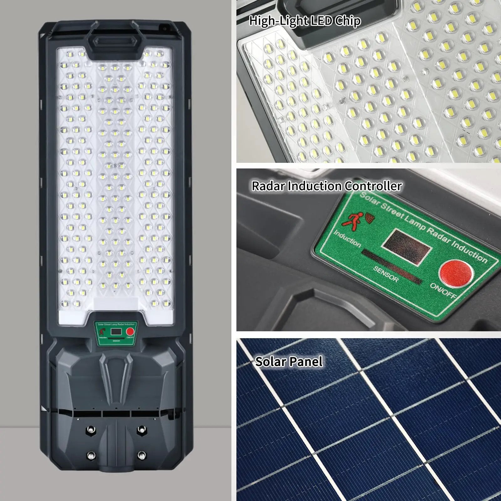 5200W Solar Street Lights Outdoor, Waterproof Commercial Dusk to Dawn, 200000LM Solar Flood Lights Outdoor Motion Sensor by Outdoor Solar Outlet