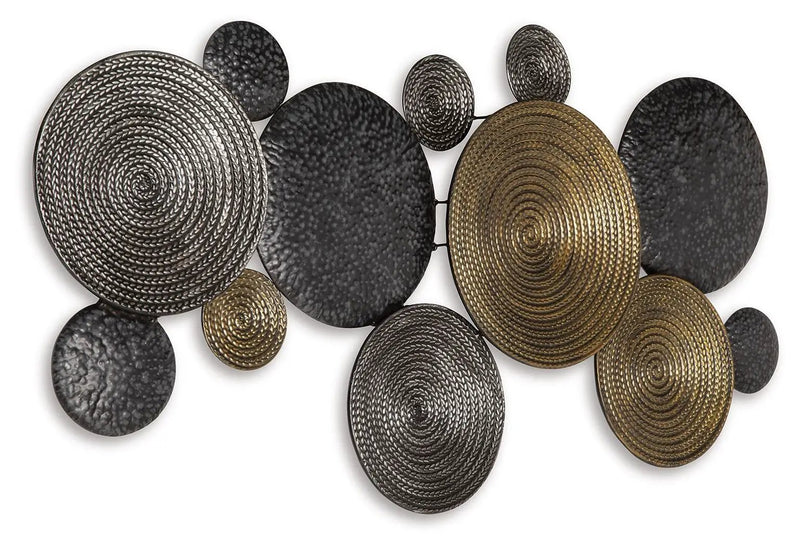 Emsley - Wall Decor - Metallic / Black / Gray by Unique Piece Furniture