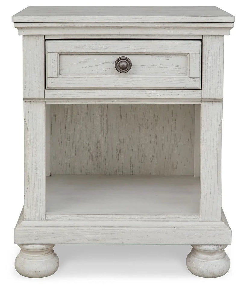 Robbinsdale - One Drawer Night Stand - Antique White by Unique Piece Furniture