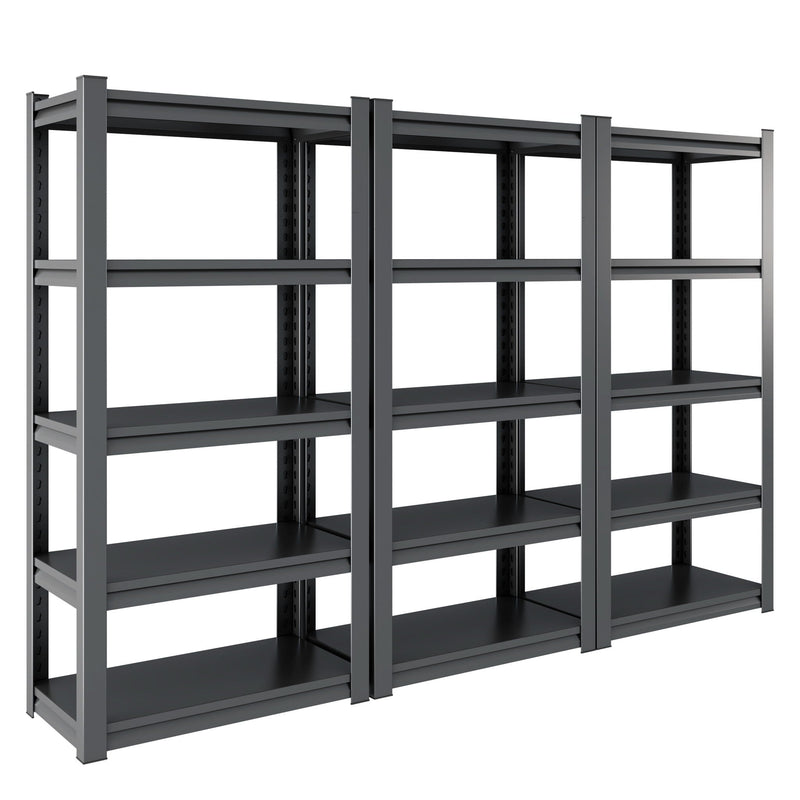 Industrial Heavy Duty Metal Garage Shelving Unit, Adjustable Storage Rack by HouseOfZazla