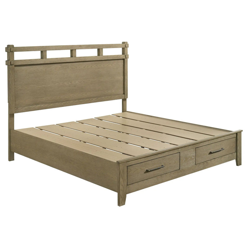 Hazlewood 4-piece Eastern King Bedroom Set Vineyard Oak by Unique Piece Furniture