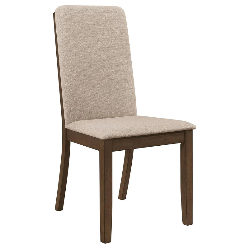 Twill And Padded Side Chair (Set of 2) - Brown by HouseOfZazla