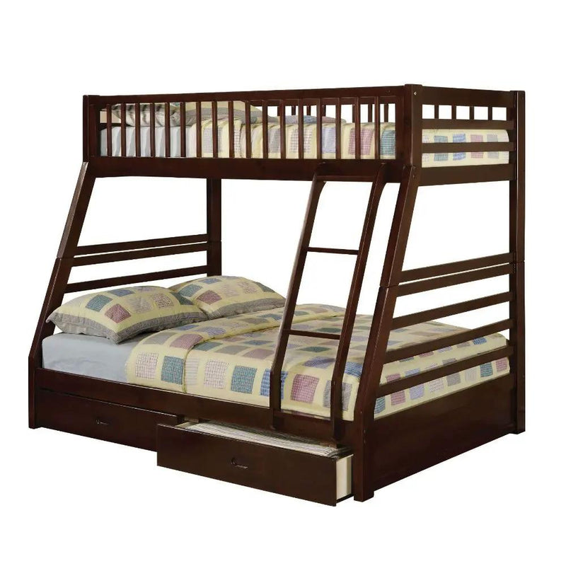 Jason - Twin Over Full Bunk Bed - Espresso by Unique Piece Furniture