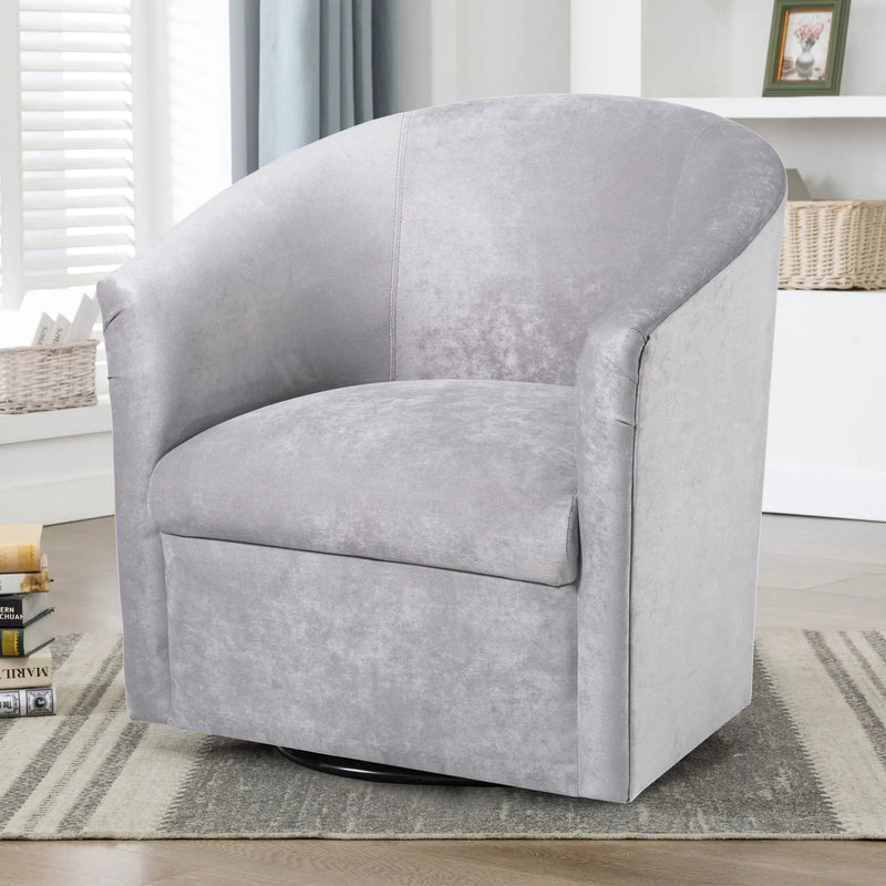Eden - Swivel Chair With Upholstery And Hardwood Frame by HouseOfZazla