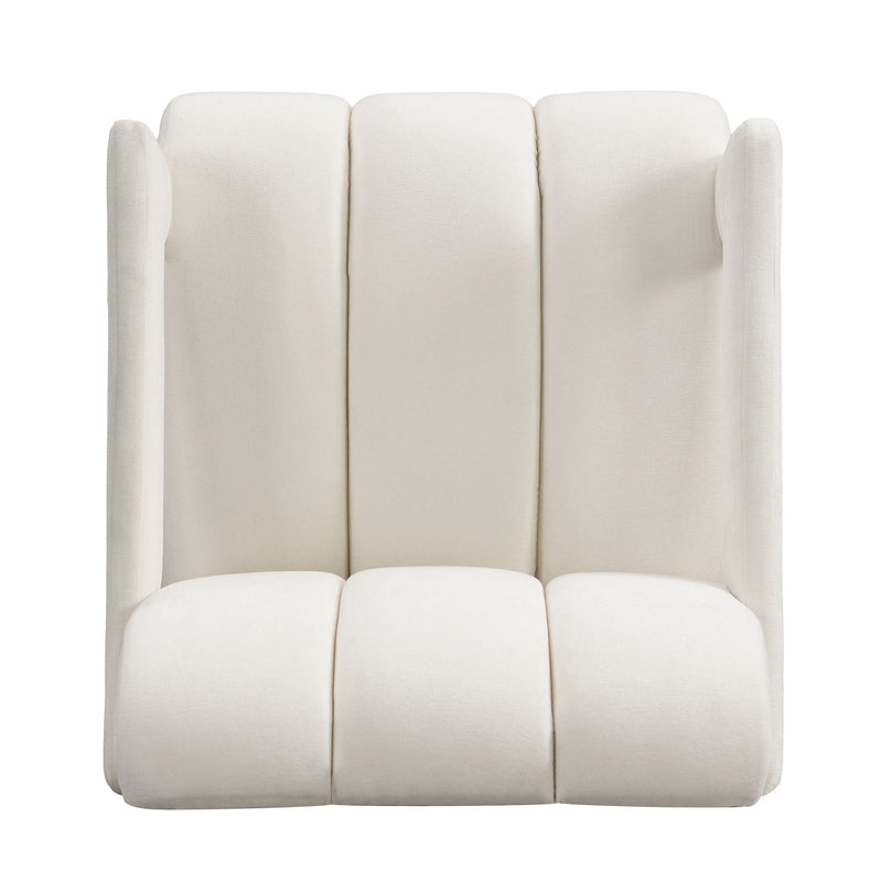 Modern Minimalist Leisure Armchair With L Shaped Armrests