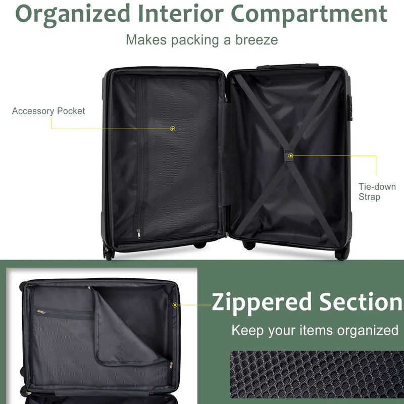 20-Inch Hardshell Carry-On Luggage by HouseOfZazla