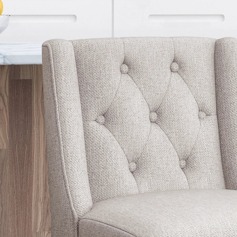 Vienna Contemporary Fabric Tufted & Wingback Counter Stools (Set of 2) by HouseOfZazla