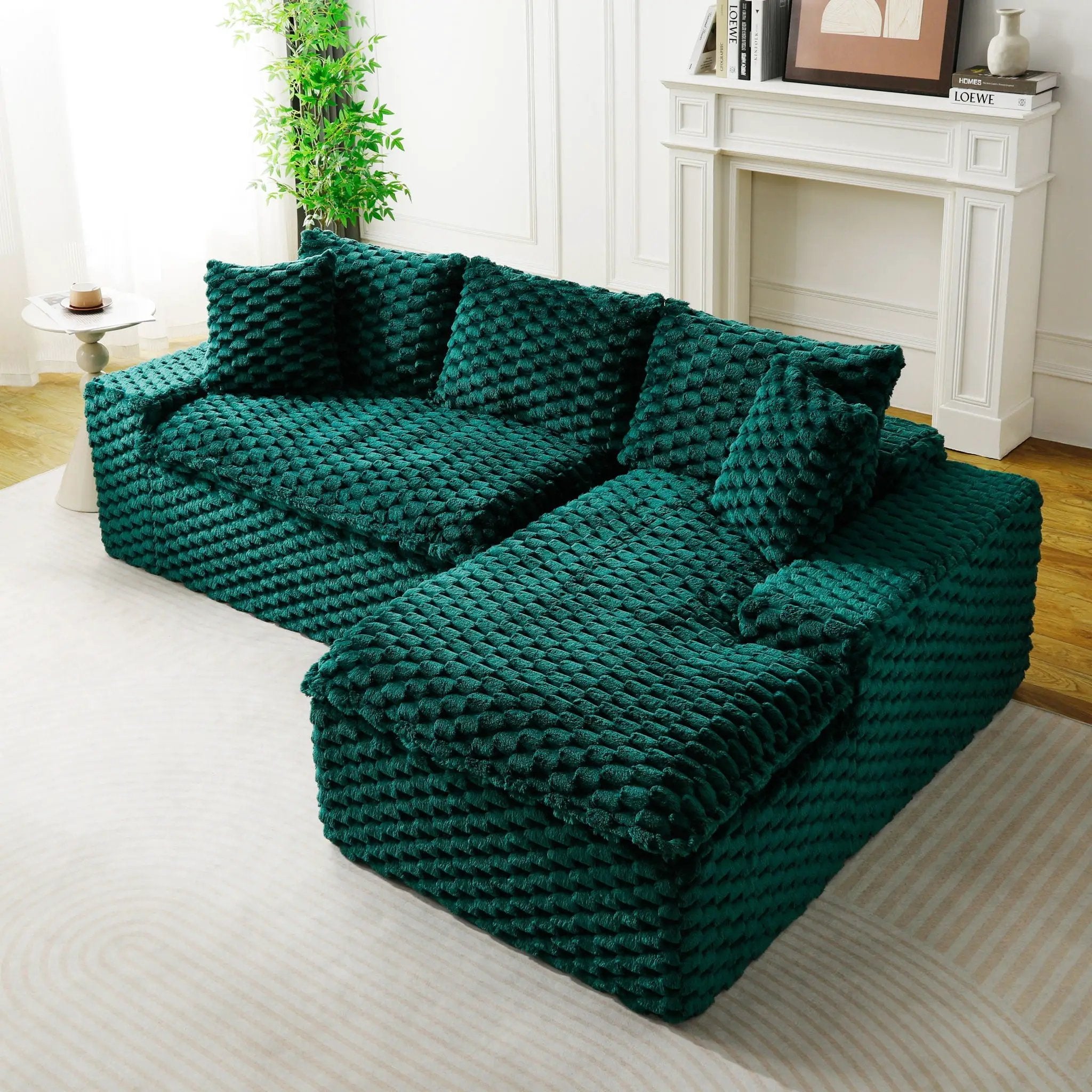Modular Sofa, Convertible Twin Seat With Chaise Lounge by HouseOfZazla