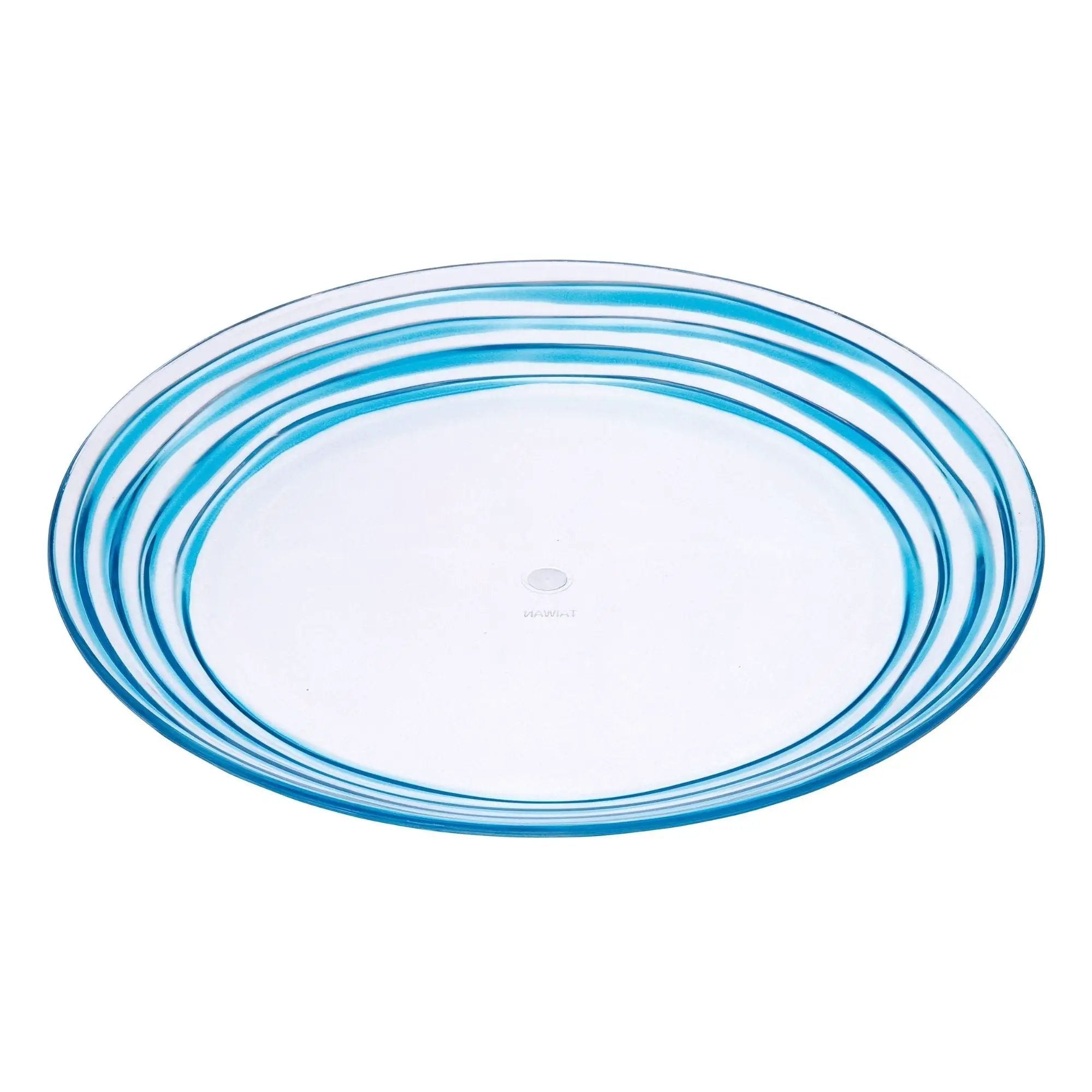 Designer Swirl Acrylic Dinner Plates (Set of 4) by HouseOfZazla