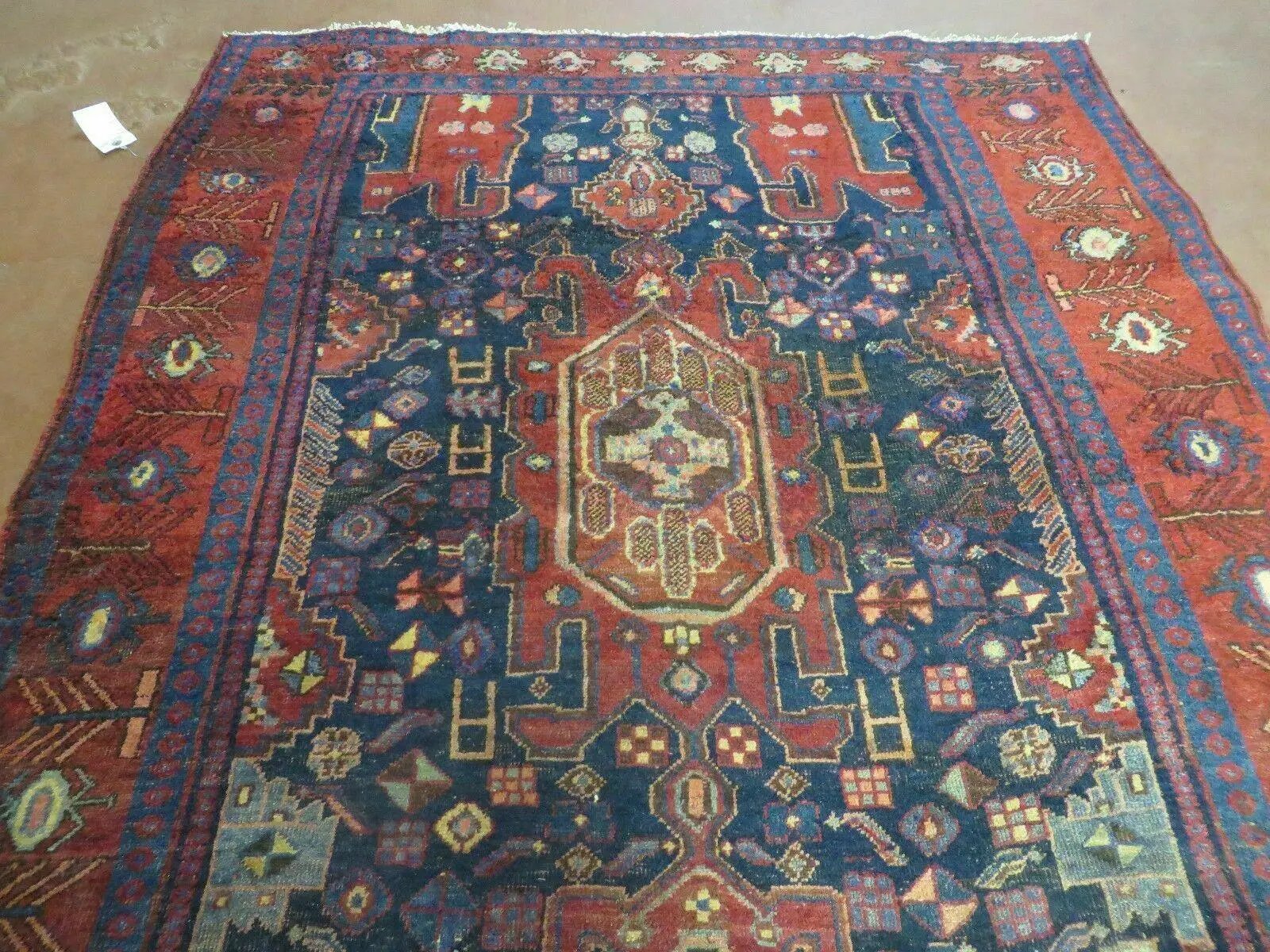 4' X 10' Antique Handmade Turkish Floral Tribal Oriental Wool Rug #627 by Jewel Rugs