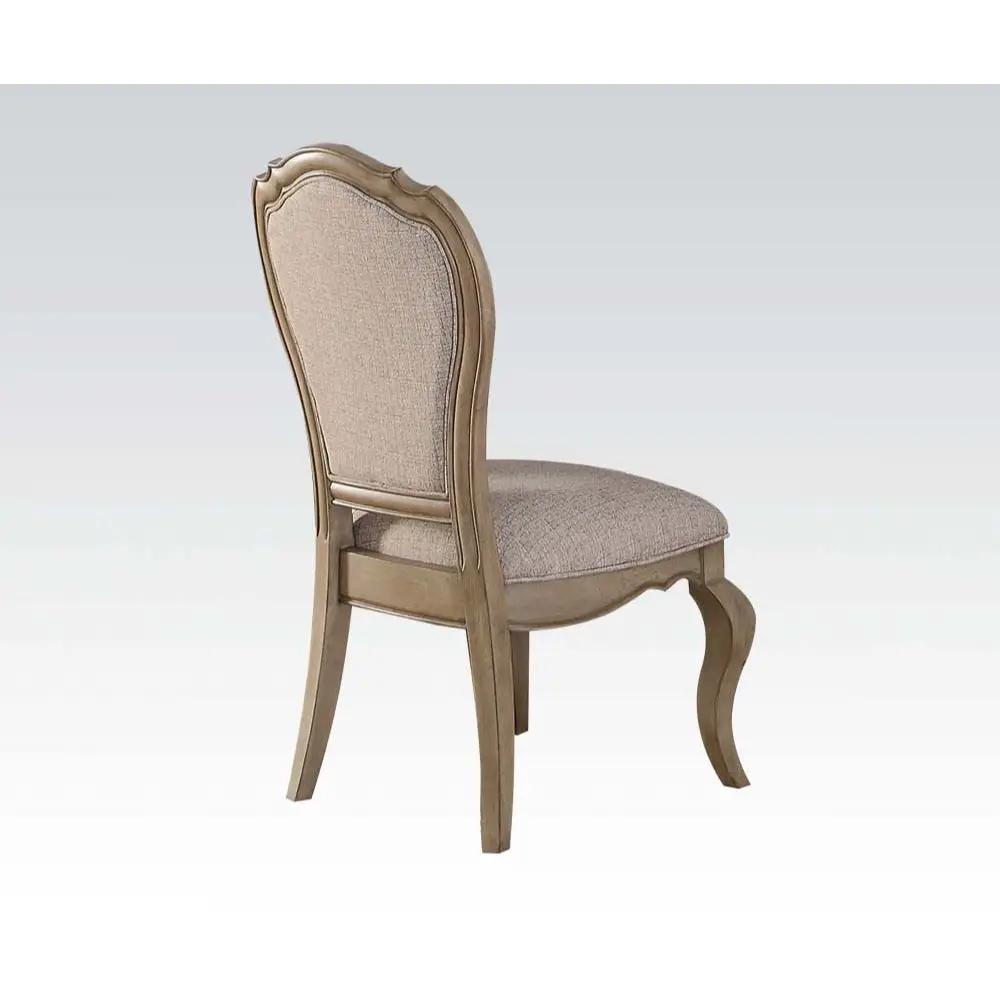 Chelmsford - Side Chair (Set of 2) - Beige Fabric & Antique Taupe by Unique Piece Furniture