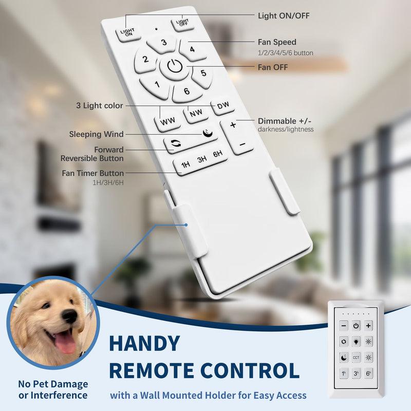 Low Profile Flush Mount Intergrated LED Ceiling Fan With Light And Silent Reversible Motor by HouseOfZazla