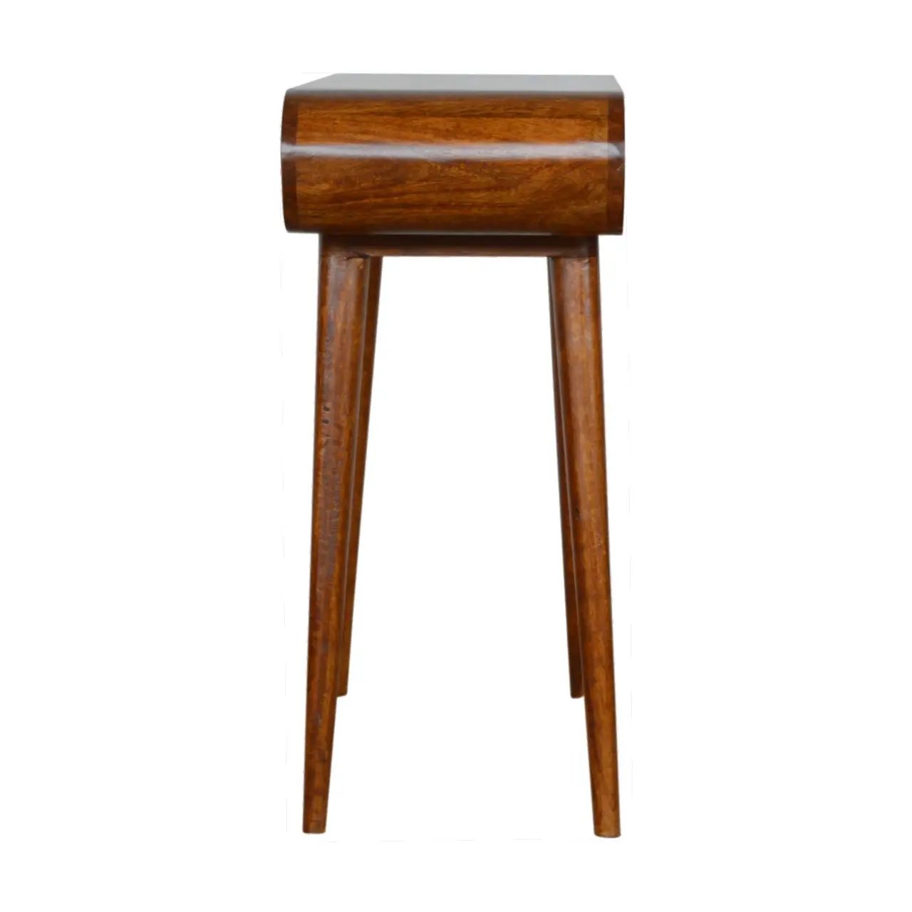 Solid Wood Curved Edge Console Table by HouseOfZazla