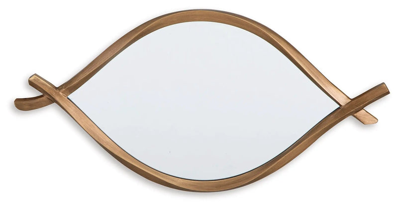 Bartner - Accent Mirror - Antique Gold Finish by Unique Piece Furniture