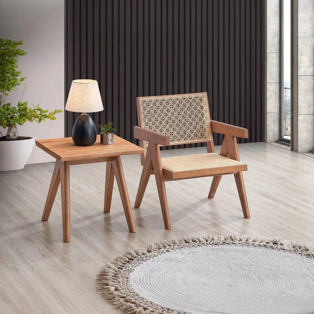 Velentina - Accent Chair - Rattan & Natural by Unique Piece Furniture