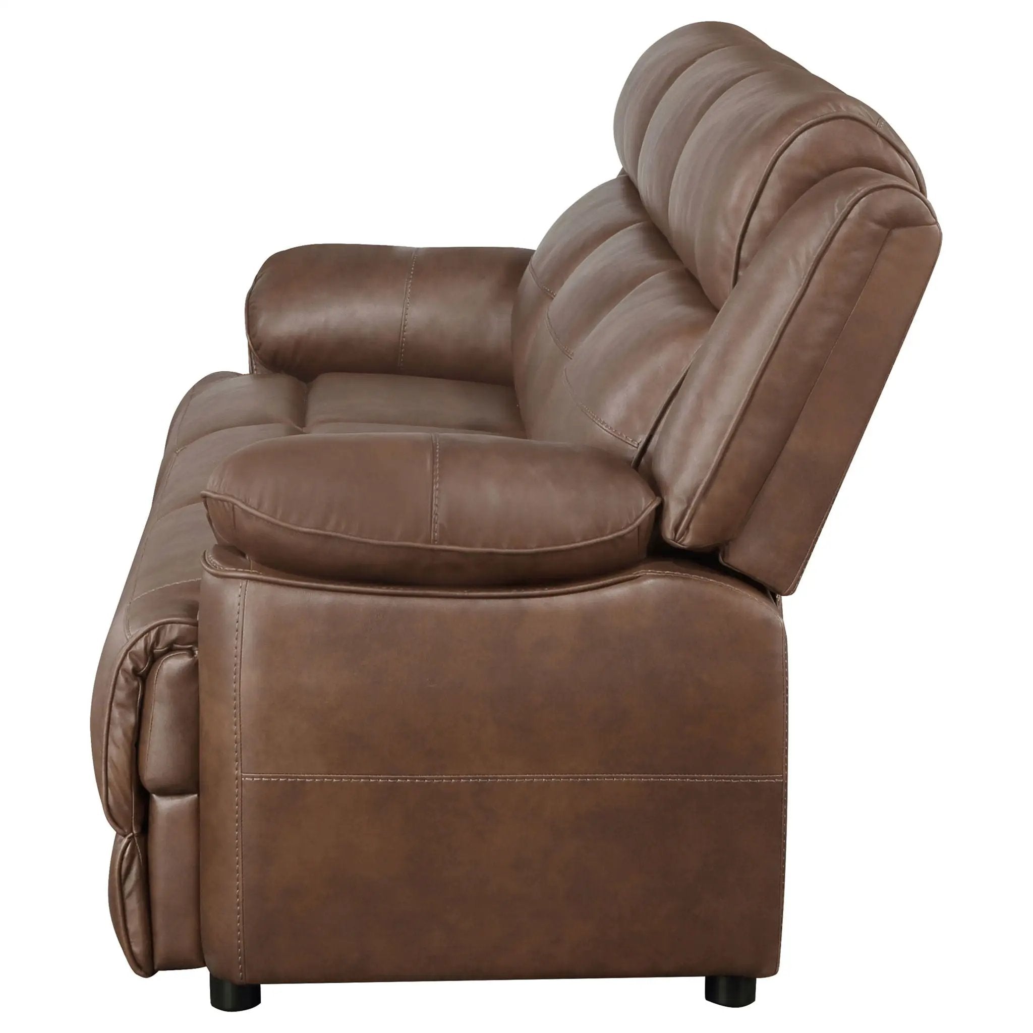 Worthington - Padded Arm Sofa - Dark Brown by HouseOfZazla