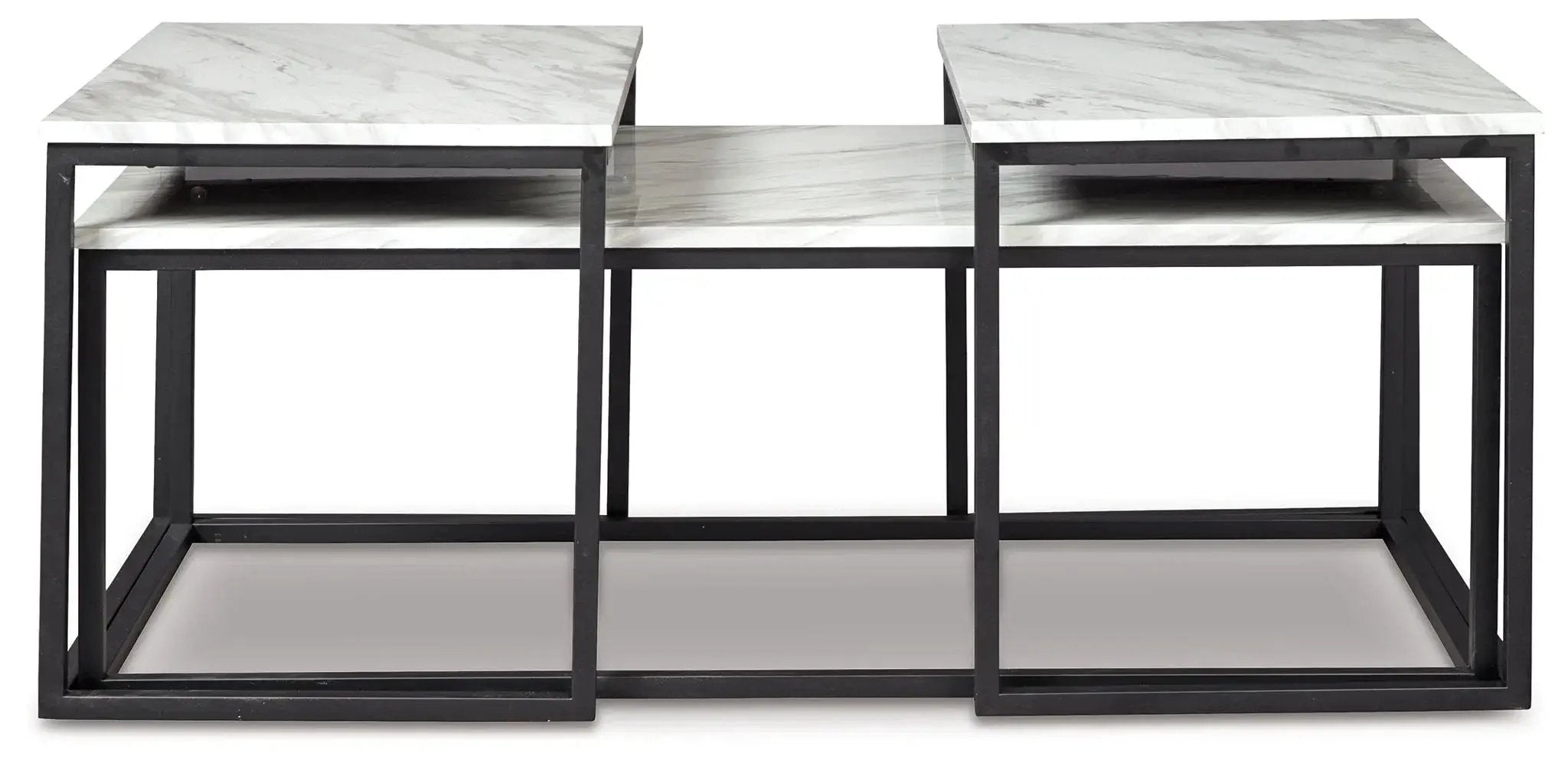 Donnesta - Occasional Table Set (Set of 3) - Gray / Black by Unique Piece Furniture
