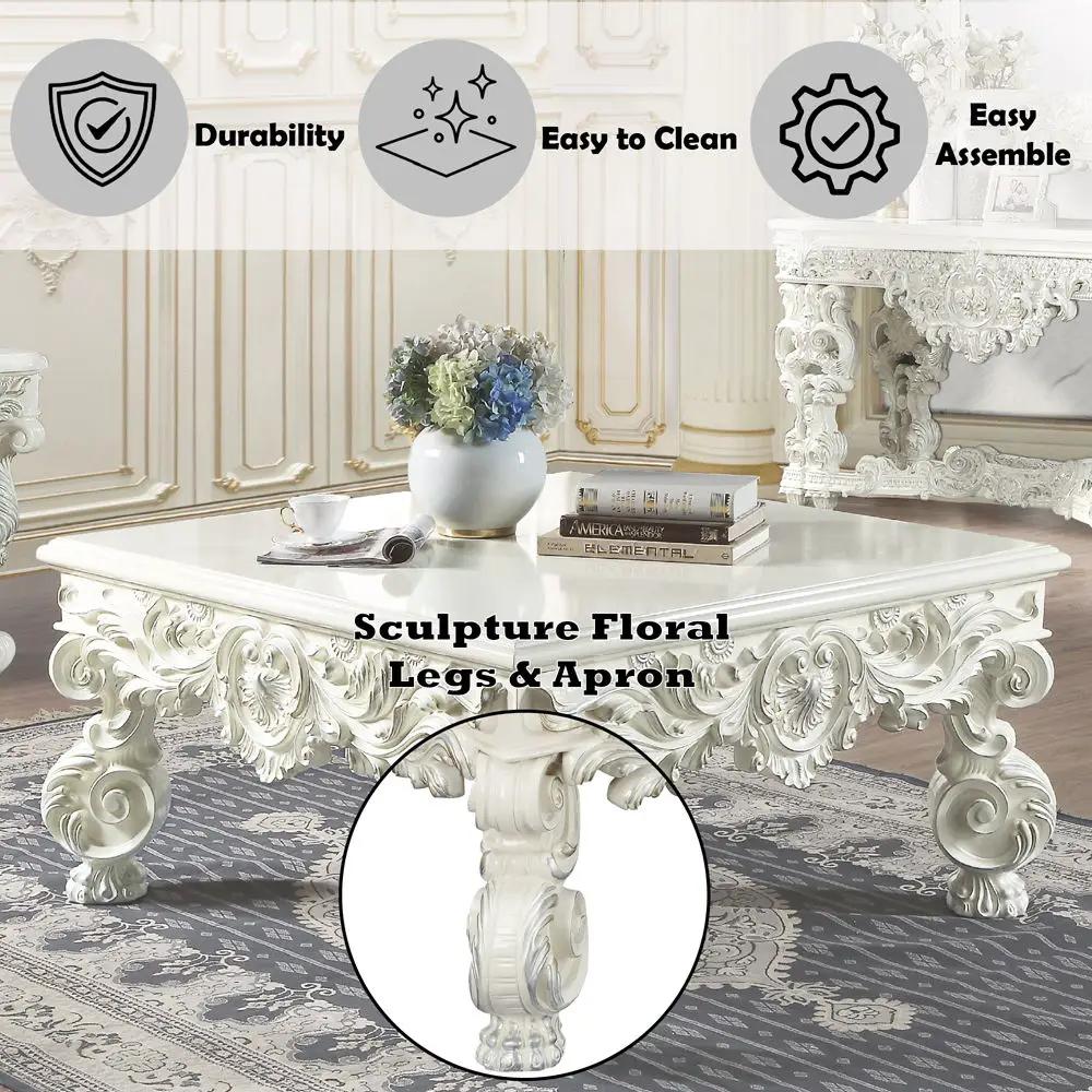 Adara - Coffee Table - Antique White by Unique Piece Furniture