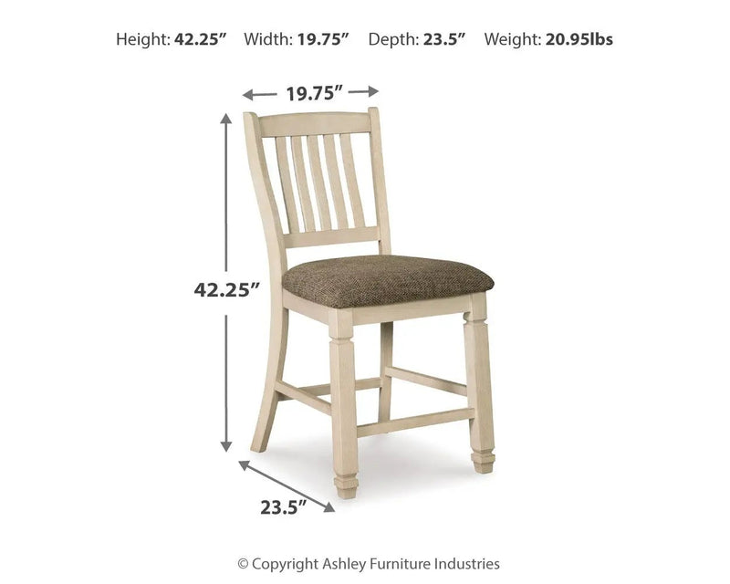 Bolanburg - Upholstered Barstool (Set of 2) - Beige by Unique Piece Furniture