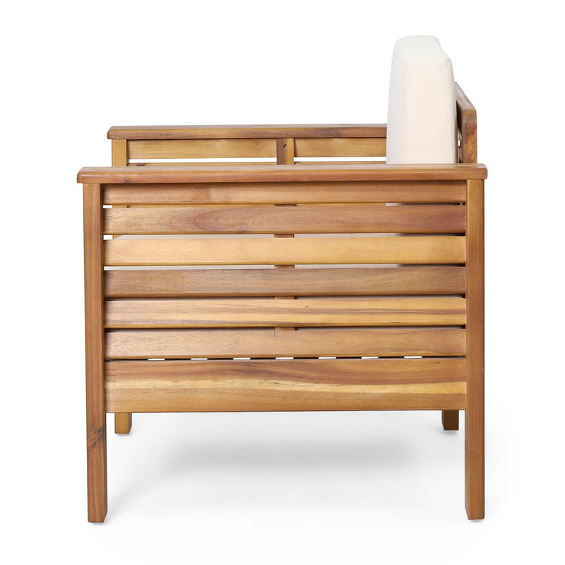 Slat Design Club Chairs With Cushions by HouseOfZazla