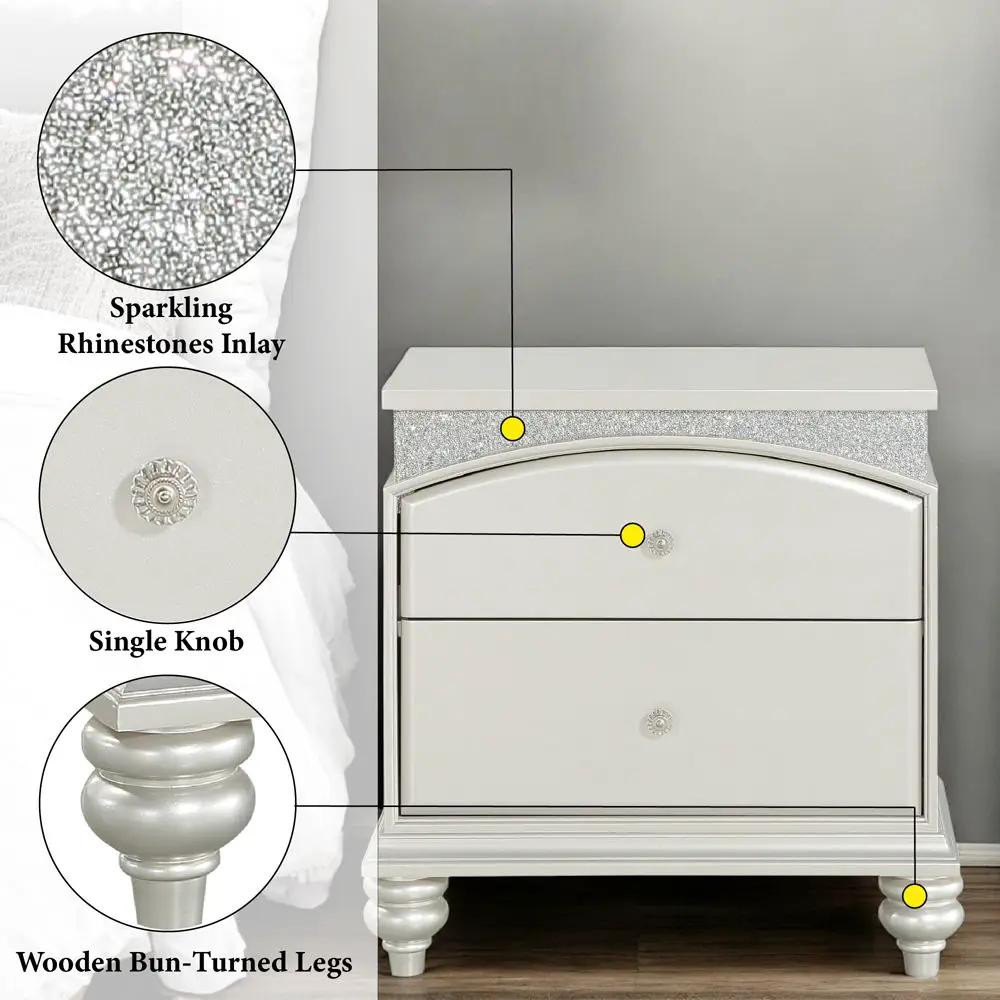 Maverick - Nightstand - Platinum by Unique Piece Furniture