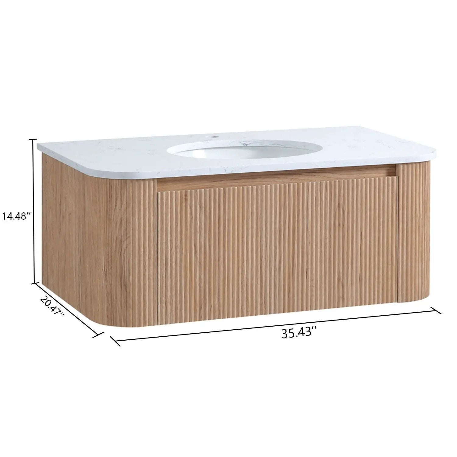 Wall Mounted Bathroom Vanity With Sink by Unique Piece Furniture