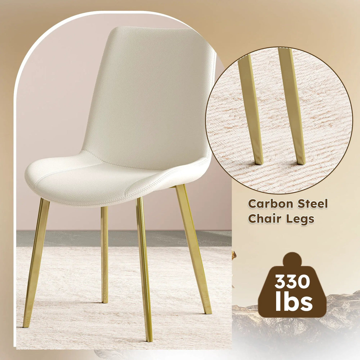Modern Dining Chairs Ergonomic Design For Kitchen (Set of 4) by Unique Piece Furniture
