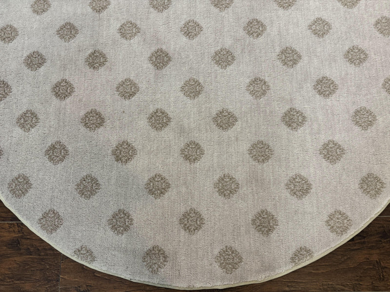Round Power Loomed Rug 5x5, Contemporary Modern Round Carpet, 5ft Round by Jewel Rugs