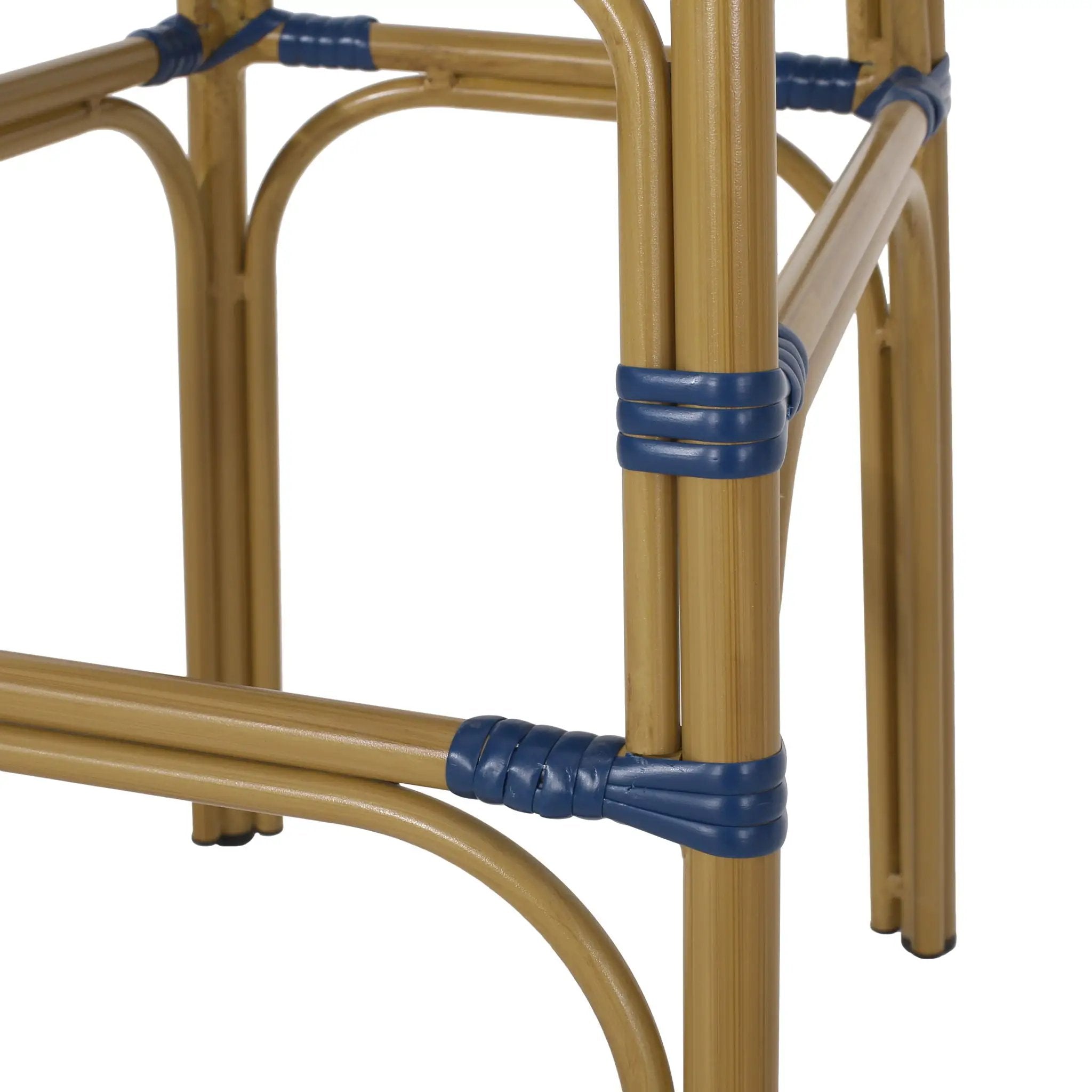 Outdoor Wicker And Aluminum French Barstools (Set of 2) by HouseOfZazla