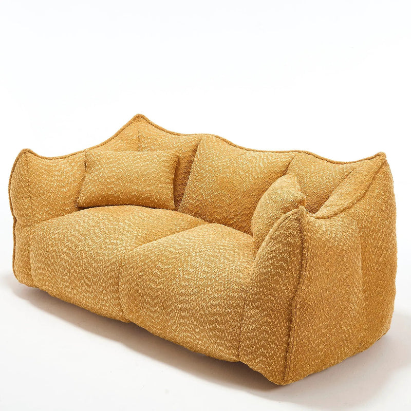 Comfortable Dual Beanbag Chair With High Resilience Foam Core For 2 People by HouseOfZazla