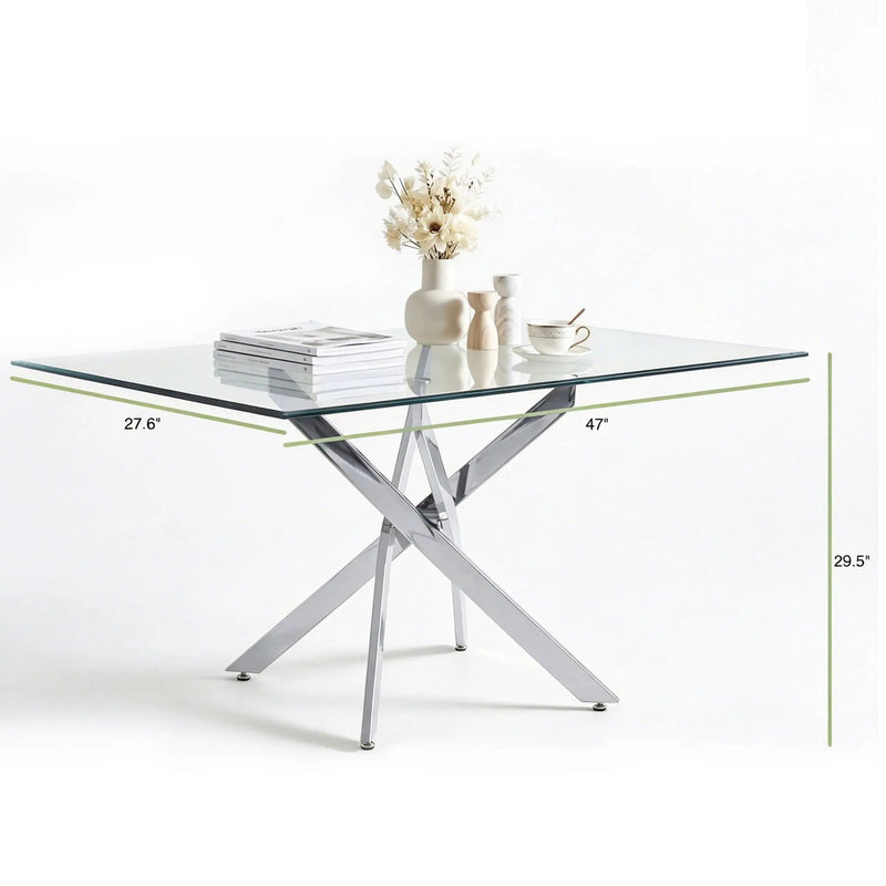 Modern Rectangular Table For Dining Room by HouseOfZazla