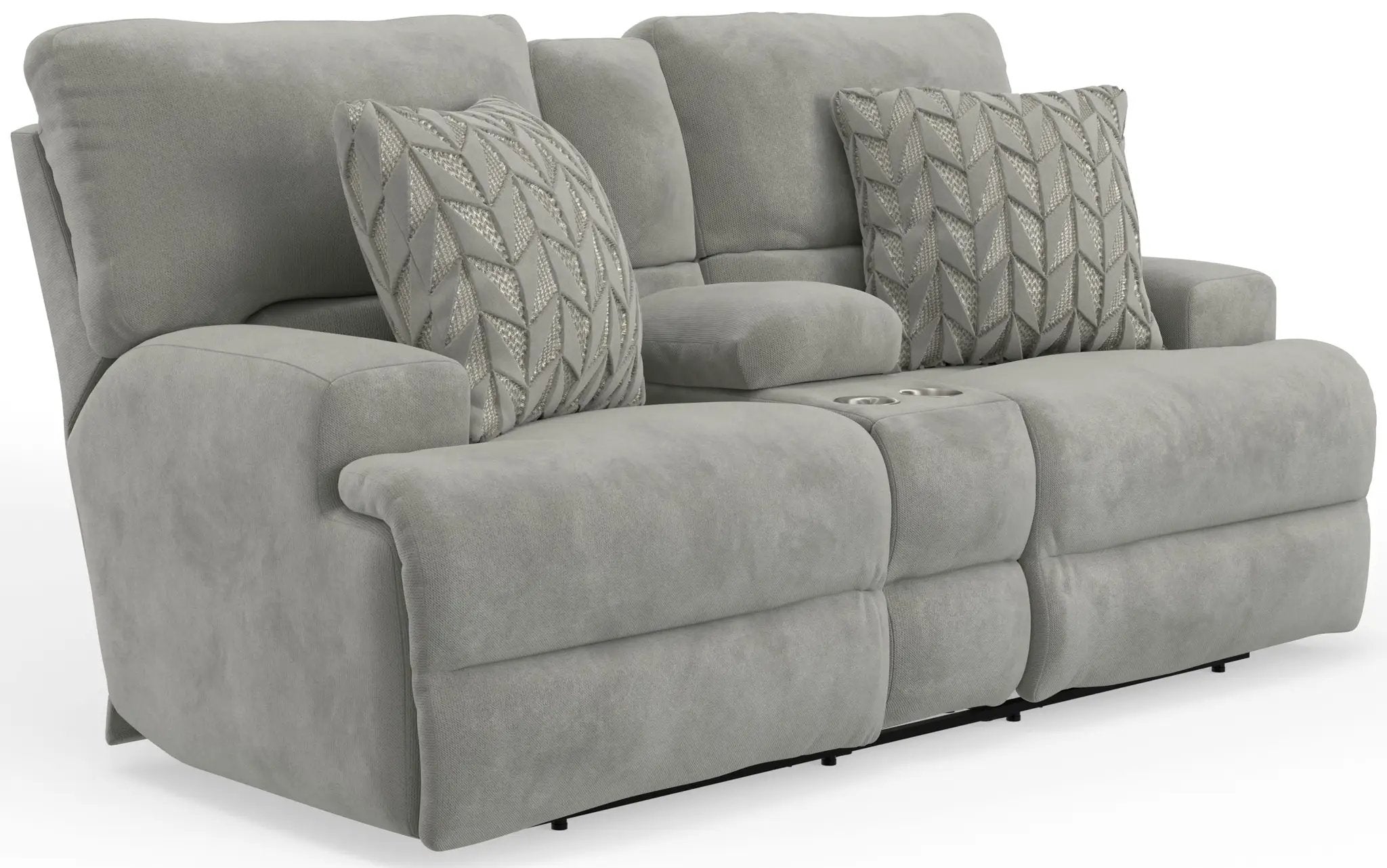 Renaldo - Power Console Loveseat With Zero Gravity Recline - Stone by Unique Piece Furniture