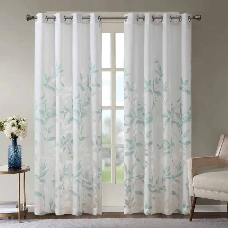 Burnout Printed Curtain Panel (Only 1 Pc Panel) by HouseOfZazla