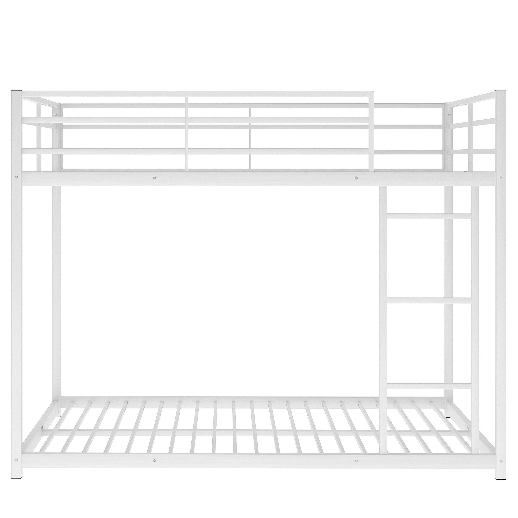 Metal Bunk Bed, Low Bunk Bed With Ladder by HouseOfZazla