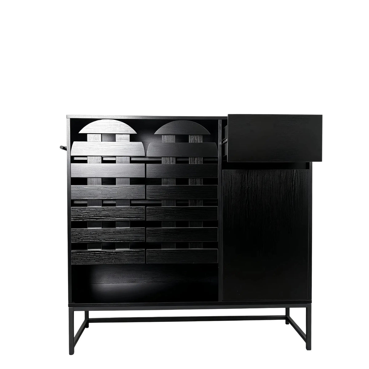 Buffet Cabinet with Storage and Woven Doors by HouseOfZazla