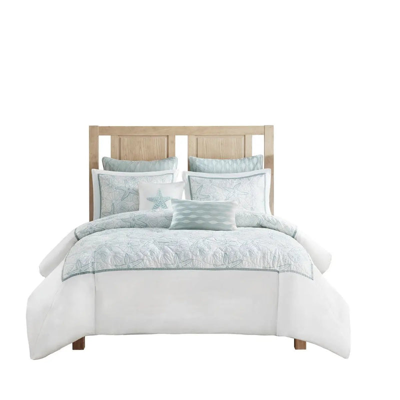 Duvet Cover Mini Set White Full/Queen by HouseOfZazla