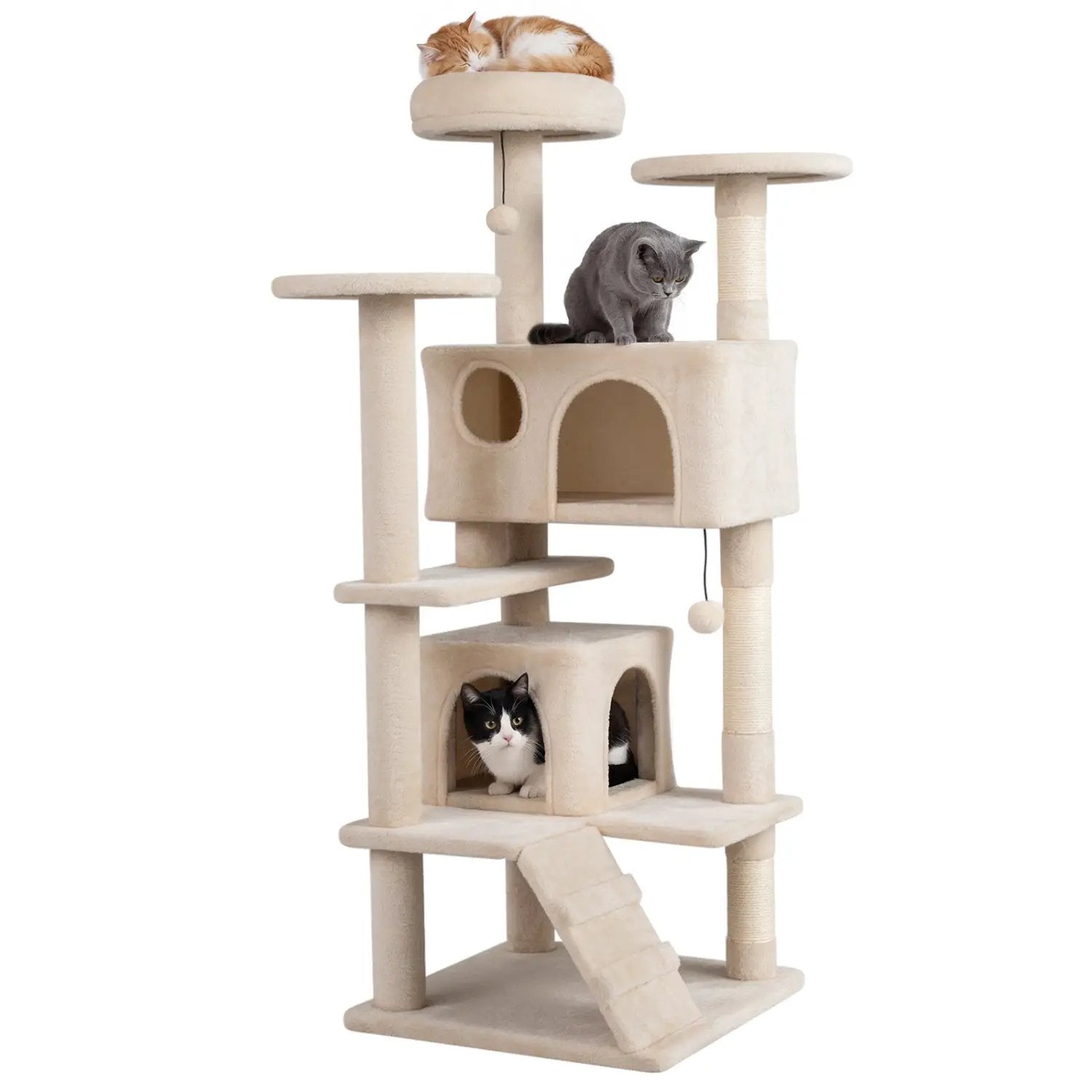 52 Inch Tall Cat Tree Tower for Indoor Cats by DirectDeals