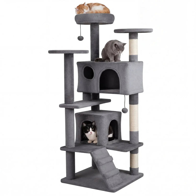 52 Inch Tall Cat Tree Tower for Indoor Cats by DirectDeals